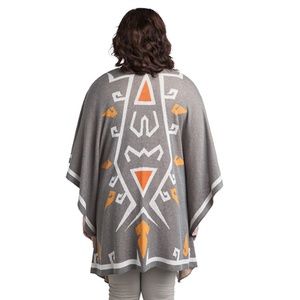 Zelda Link Hylian Shield Knitted Poncho Wrap Scarf